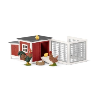 Schleich 42421 kurník se zvířátky a příslušenstvím