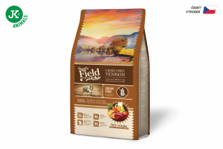 Sam's Field Grain Free Venison, superprémiové granule pro dospělé psy všech velikostí a plemen, (Sams Field bez obilovin)