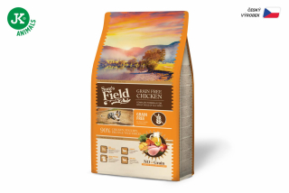 Sam's Field Grain Free Chicken, superprémiové granule pro dospělé psy všech velikostí a plemen (Sams Field bez obilovin)